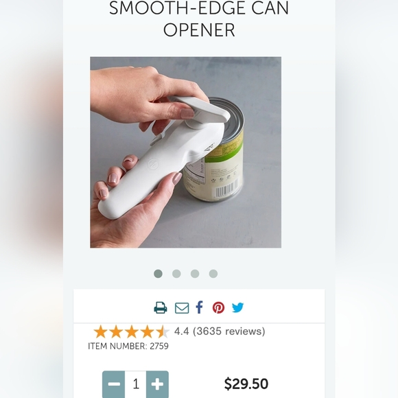Pampered Chef smooth edge can opener - Picture 4 of 4
